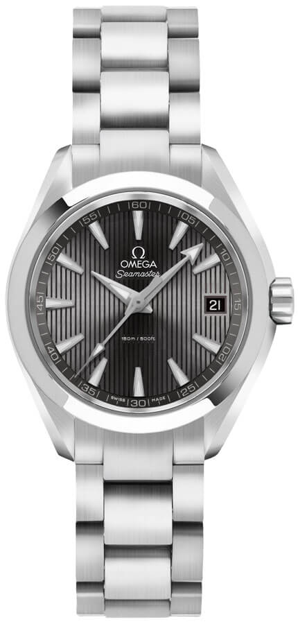 Omega Seamaster Aqua Terra Battery Operated Quartz Grey Ladies Watch 23110306006001 