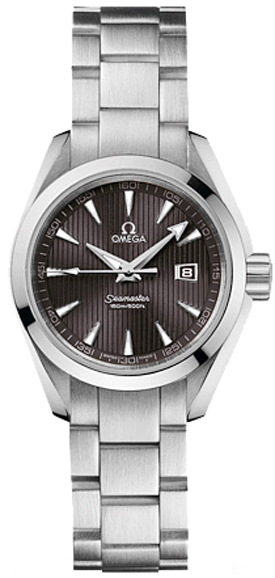 Omega Seamaster Aqua Terra Battery Operated Quartz Grey Ladies Watch 23110306106001 
