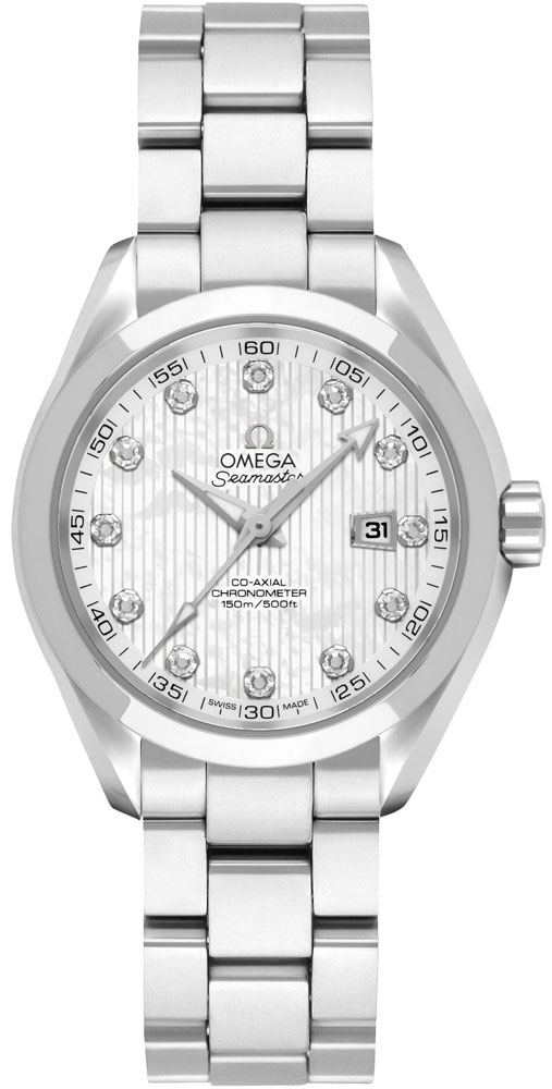 Omega Seamaster Aqua Terra Self winding Automatic Chronometer Pearl White Watch 23110342055001 