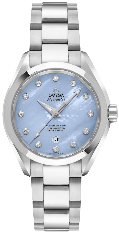 Omega Seamaster Aqua Terra Self winding Automatic blue Ladies Watch 23110342057002 