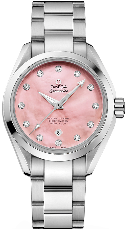 Omega Seamaster Aqua Terra Self Winding Automatic Pink Ladies Watch 23110342057003 