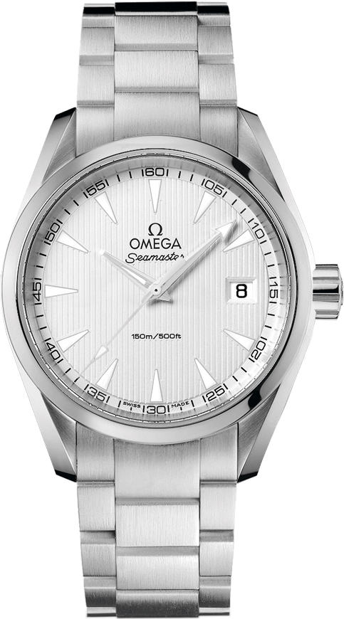 Omega Seamaster Aqua Terra Battery Operated Quartz Silver Mens Watch 23110396002001 