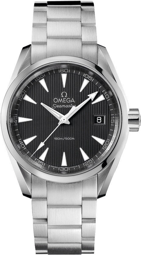 Omega Seamaster Aqua Terra Battery Operated Quartz Grey Mens Watch 23110396006001 