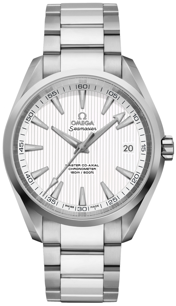 Omega Seamaster Aqua Terra Self winding Automatic Chronometer Silver Mens Watch 23110422102003 