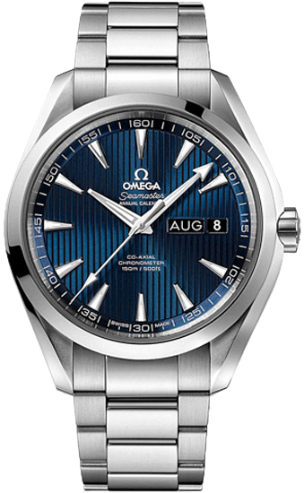 Omega Seamaster Aqua Terra Self winding Automatic Chronometer Blue Mens Watch 23110432203002 