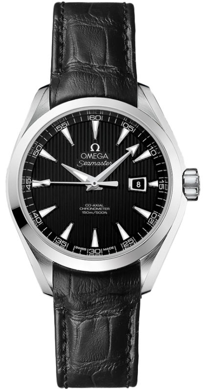Omega Seamaster Aqua Terra Self winding Automatic Chronometer Black Ladies Watch 23113342001001 