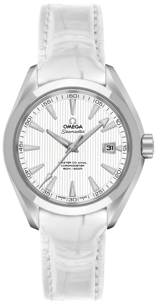 Omega Seamaster Aqua Terra Self winding Automatic Chronometer White Watch 23113342004001 