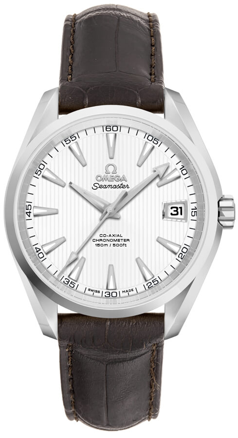 Omega Seamaster Aqua Terra Self winding Automatic Chronometer Silver Mens Watch 23113392102001 