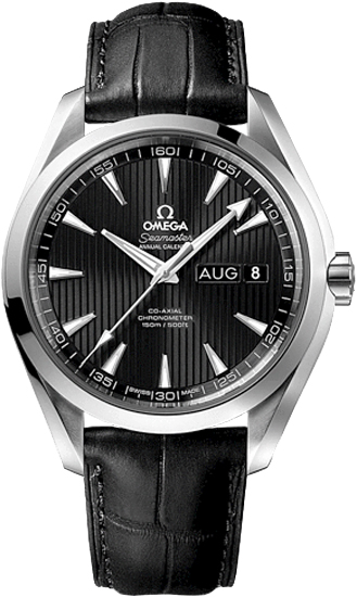 Omega Seamaster Aqua Terra Self winding Automatic Chronometer Black Mens Watch 23113432201002 