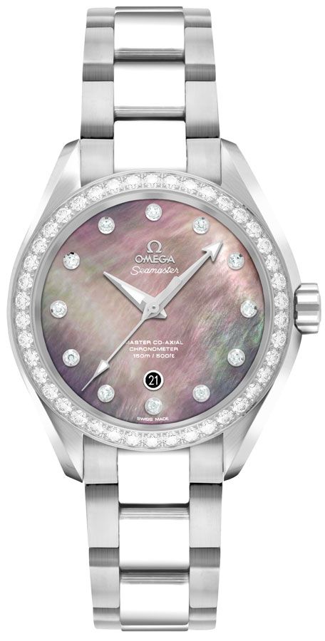 Omega Seamaster Aqua Terra Self winding Automatic Mother of Pearl Ladies Watch 23115342057001 