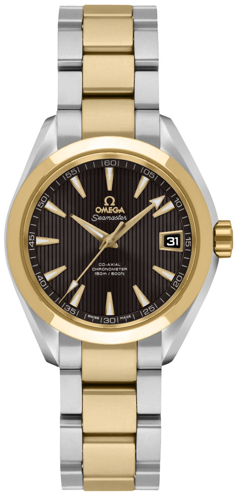 Omega Seamaster Aqua Terra Self winding Automatic Chronometer Grey Ladies Watch 23120302006002 