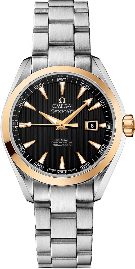 Omega Seamaster Aqua Terra Self winding Automatic Chronometer Black Ladies Watch 23120342001004 