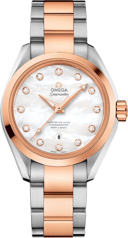 Omega Seamaster Aqua Terra Self winding Automatic Pearl White Ladies Watch 23120342055001 