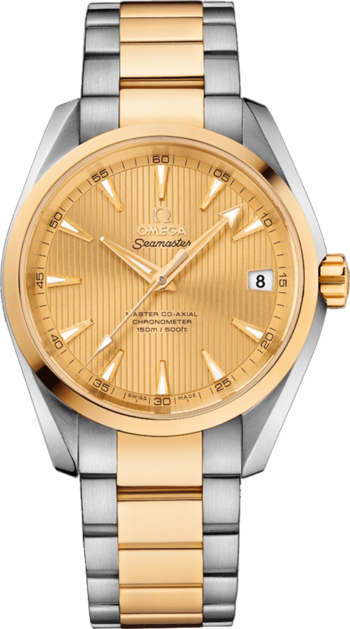 Omega Seamaster Aqua Terra Self winding Automatic Chronometer Champagne Watch 23120392108001 
