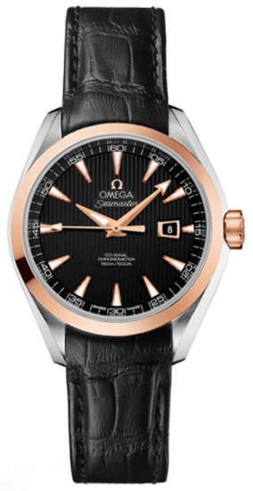 Omega Seamaster Aqua Terra Self winding Automatic Chronometer Black Ladies Watch 23123342001002 