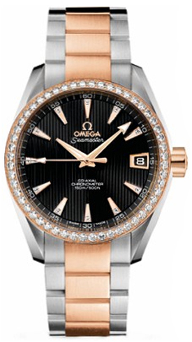 Omega Seamaster Aqua Terra Self winding Automatic Chronometer Black Watch 23125392151001 