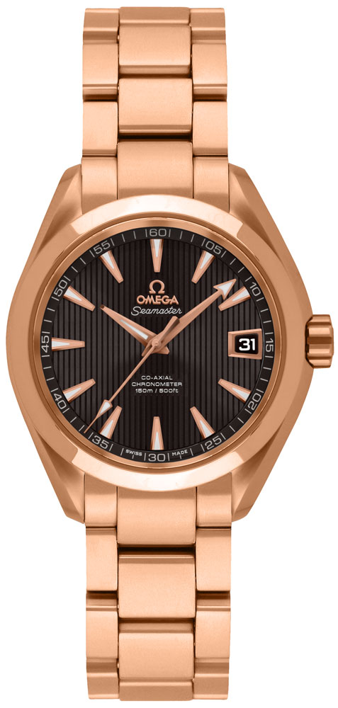 Omega Seamaster Aqua Terra Self winding Automatic Chronometer Grey Ladies Watch 23150302006001 