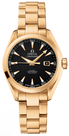 Omega Seamaster Aqua Terra Self winding Automatic Chronometer Black Ladies Watch 23150342001001 