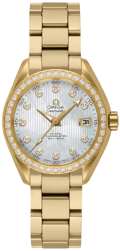 Omega Seamaster Aqua Terra Self winding Automatic Chronometer Pink Watch 23155302055002 