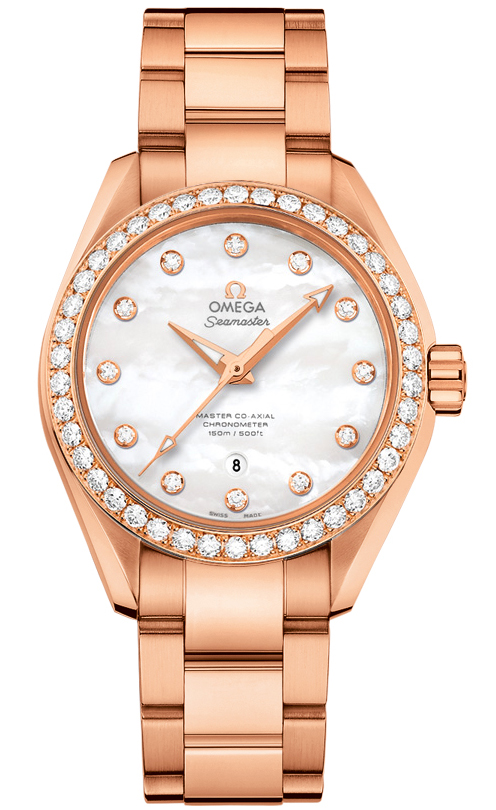 Omega Seamaster Aqua Terra Self winding Automatic Pearl White Watch 23155342055003 