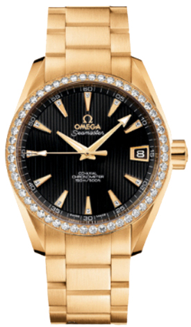 Omega Seamaster Aqua Terra Self winding Automatic Chronometer Black Watch 23155392151002 