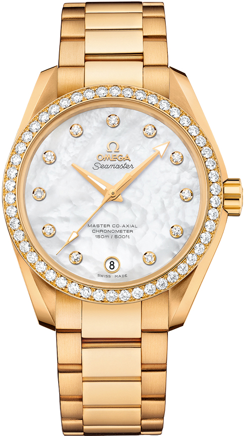 Omega Seamaster Aqua Terra Self Winding Automatic Pearl White Ladies Watch 23155392155002 