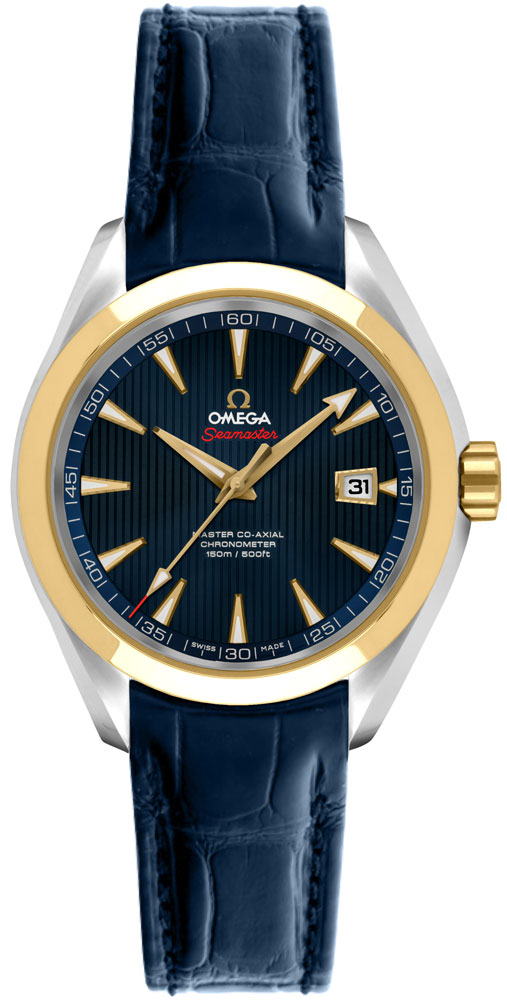 Omega Seamaster Aqua Terra Self winding Automatic Blue Ladies Watch 52223342003001 