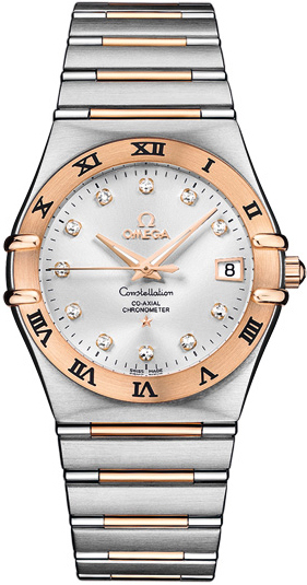 Omega Constellation Self winding Automatic Silver Mens Watch 11120362052001 