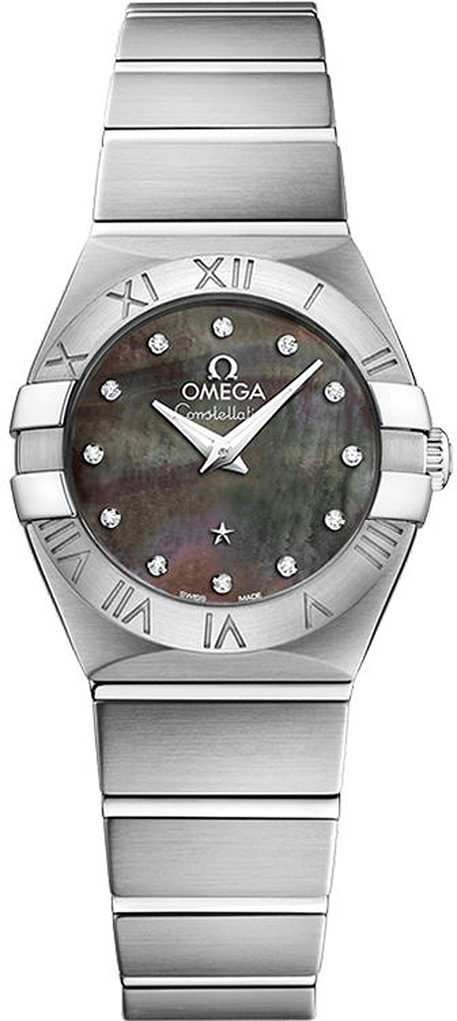 Omega Constellation Battery Operated Quartz Grey Ladies Watch 12310246057003 