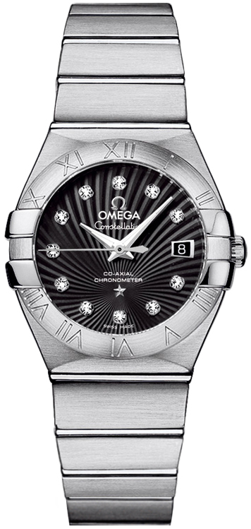 Omega Constellation Self winding Automatic Black Ladies Watch 12310272051001 