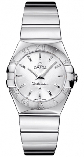 Omega Constellation Battery Operated Quartz Silver Ladies Watch 12310276002002 