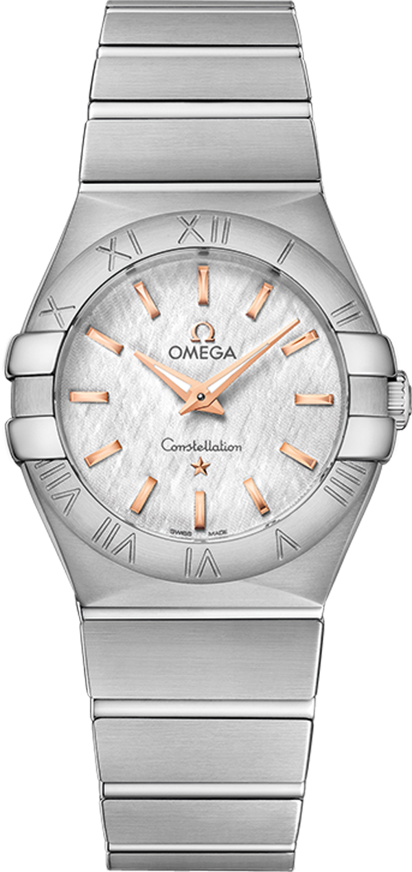Omega Constellation Battery Operated Quartz Silver Ladies Watch 12310276002004 