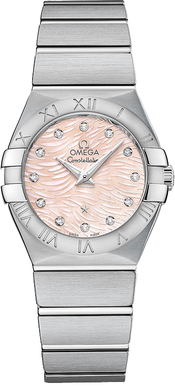 Omega Constellation Battery Operated Quartz Diamonds Ladies Watch 12310276057002 
