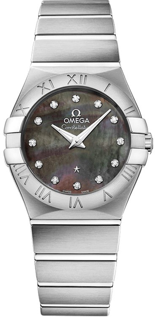 Omega Constellation Battery Operated Quartz Grey Ladies Watch 12310276057003 