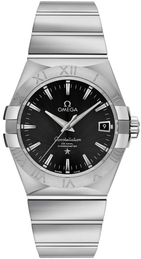 Omega Constellation Self winding Automatic Black Mens Watch 12310352001001 