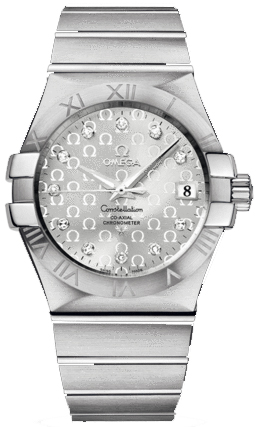 Omega Constellation Self winding Automatic Chronometer Silver Mens Watch 12310352052002 