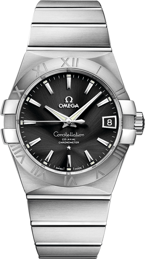 Omega Constellation Self winding Automatic Black Mens Watch 12310382101001 