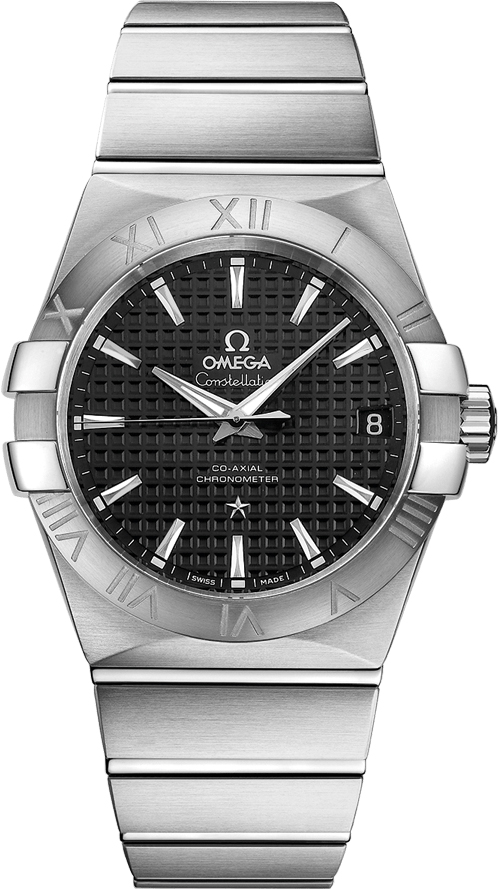 Omega Constellation Self winding Automatic Chronometer Black Mens Watch 12310382101002 