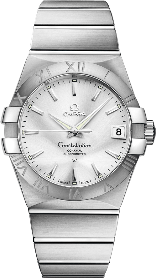 Omega Constellation Self winding Automatic Silver Mens Watch 12310382102001 