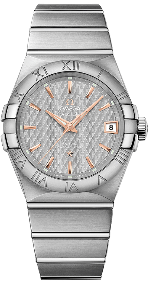 Omega Constellation Self winding Automatic Chronometer Grey Mens Watch 12310382106002 