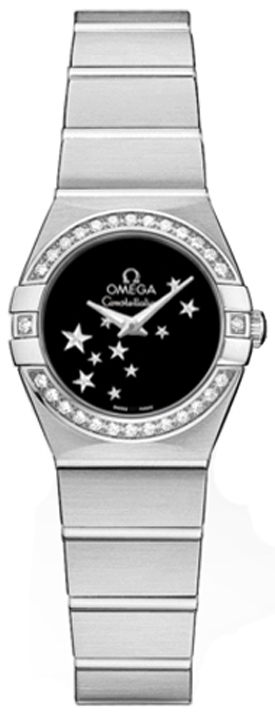 Omega Constellation Black Ladies Watch 12315246001001 