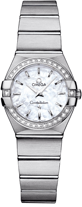 Omega Constellation Battery Operated Quartz White Ladies Watch 12315246005001 