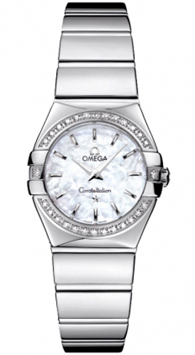 Omega Constellation Battery Operated Quartz White Ladies Watch 12315246005002 
