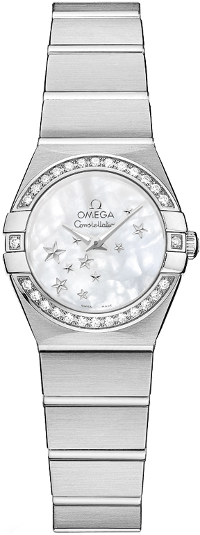 Omega Constellation Battery Operated Quartz White Ladies Watch 12315246005003 