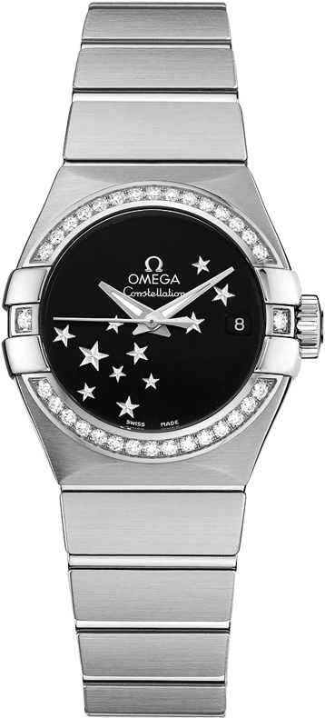 Omega Constellation Self winding Automatic Black Ladies Watch 12315272001001 