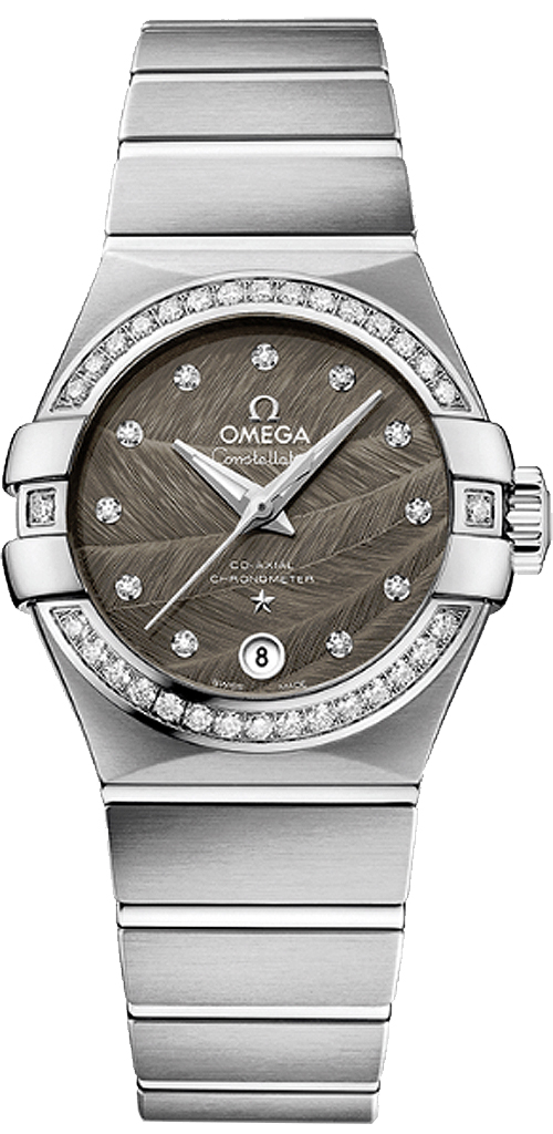 Omega Constellation Self winding Automatic Grey Ladies Watch 12315272056001 
