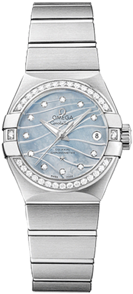 Omega Constellation Self winding Automatic Blue Ladies Watch 12315272057001 
