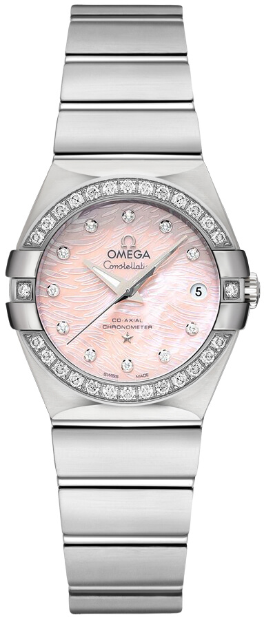 Omega Constellation Self winding Automatic Pink Ladies Watch 12315272057002 