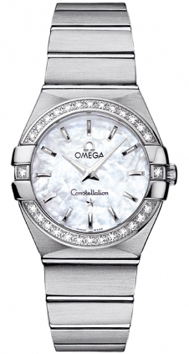 Omega Constellation Battery Operated Quartz White Ladies Watch 12315276005001 