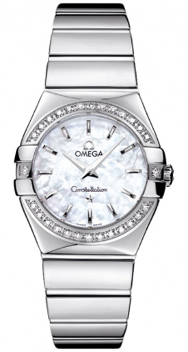 Omega Constellation Battery Operated Quartz White Ladies Watch 12315276005002 